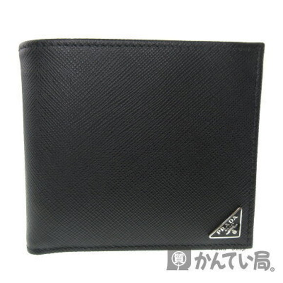 Prada Bifold Wallet Leather Black - Picture 1 of 6